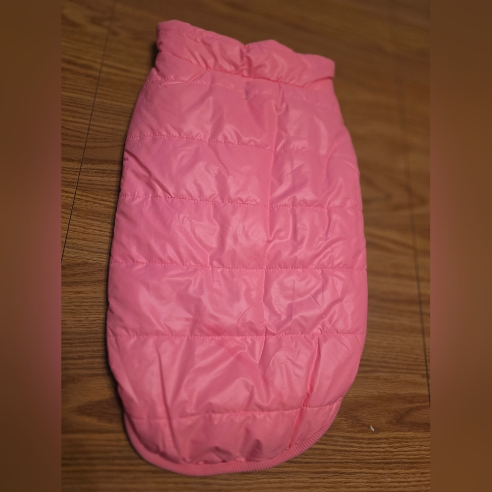 Pink Quilted Dog Jacket